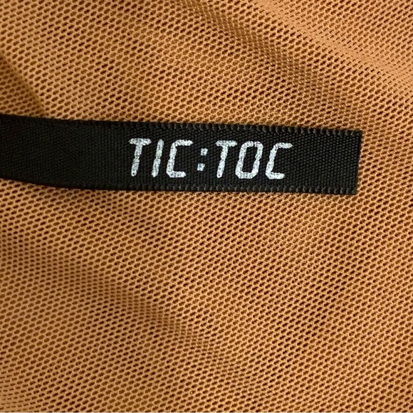 Size Small Embroidered Sheer Tic:Toc Crop Top - Picture 4 of 5